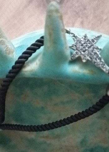 Zincir Detaylı Siyah Gotik Bileklik - Görsel 5