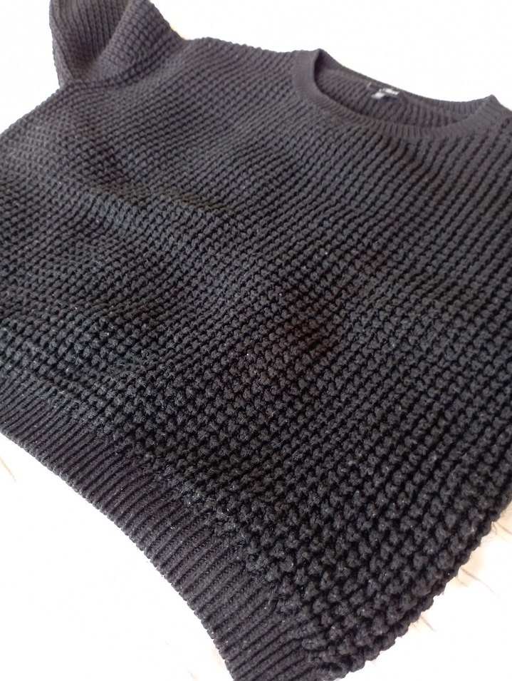 Gri Kadın Triko Kazak - Görsel 2