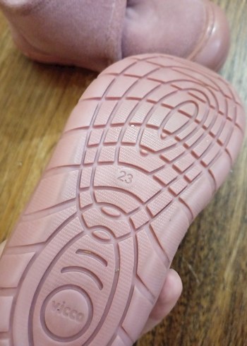 Kız Çocuk Pembe Süet Cırtcırtlı Terlik - Görsel 6