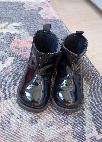 Parlak Siyah Kız Çocuk Kauçuk Bot - Görsel 7