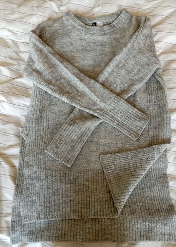 Gri Triko Kadın Kazak - Görsel 2