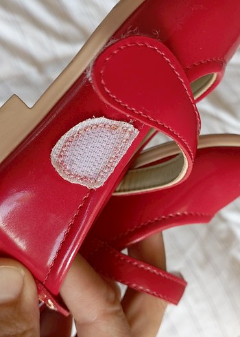 Kız Çocuk Kırmızı Rugan Babet Ayakkabı - Görsel 6