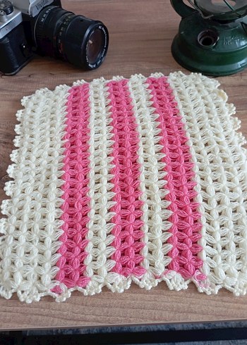 Renkli Örgü Banyo Süngeri Seti - Görsel 10