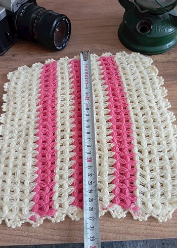 Renkli Örgü Banyo Süngeri Seti - Görsel 11