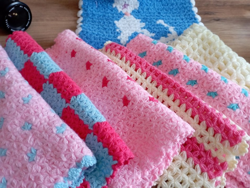 Renkli Örgü Banyo Süngeri Seti - Görsel 3