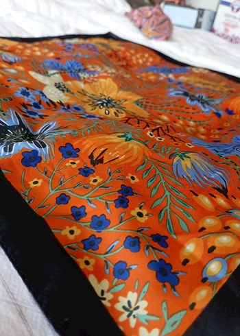 Renkli Pilili Kadın Fular - Görsel 12