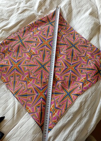 Renkli Pilili Kadın Fular - Görsel 16