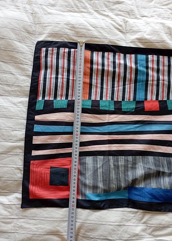 Renkli Pilili Kadın Fular - Görsel 19