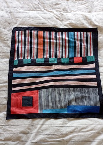 Renkli Pilili Kadın Fular - Görsel 18