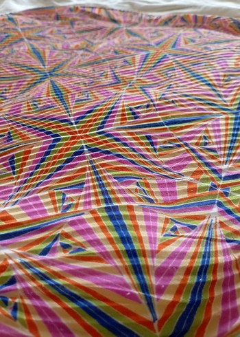 Renkli Pilili Kadın Fular - Görsel 17