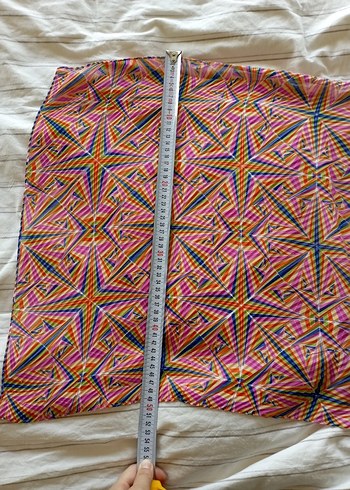 Renkli Pilili Kadın Fular - Görsel 15