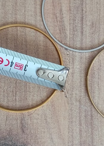 Esnek Altın Renkli Minimalist Bilezik - Görsel 11