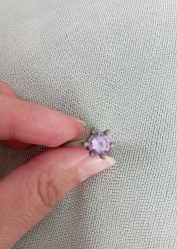 Bohem Zincir Detaylı mor taşlı Yüzük - Görsel 7