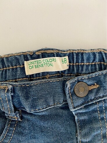 Benetton Baskılı kot pantolon erkek bebek