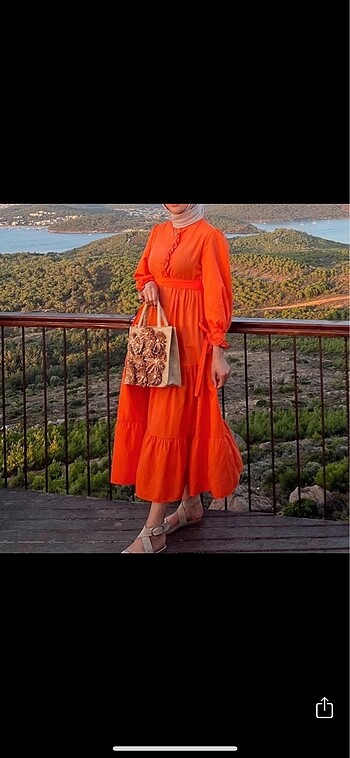 Diğer Turuncu yazlık elbise