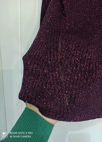 xl Beden Simli triko bluz