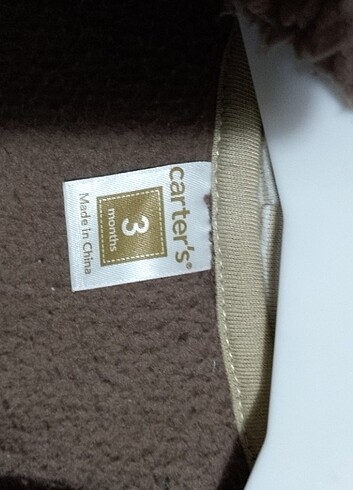 Carters Carter's marka 0 3 aylık yün ceket unisex