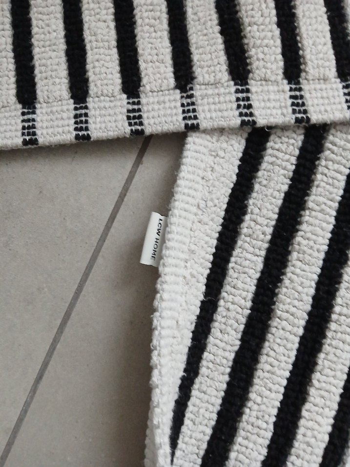 Gri Çizgili Banyo Paspası Seti - Görsel 2