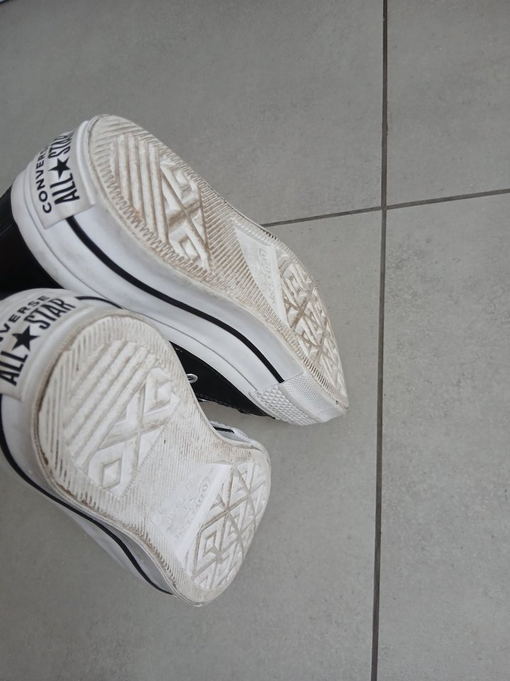 Converse Platform Siyah Deri - Görsel 3