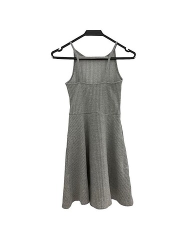 Zara gri kısa mini elbise
