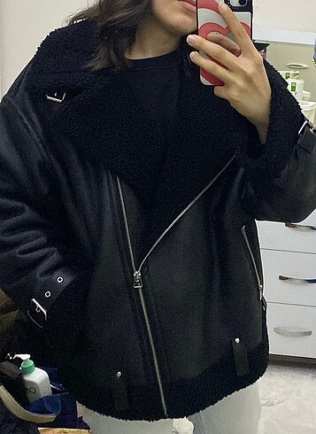 l Beden Zara astar detaylı l beden ceket