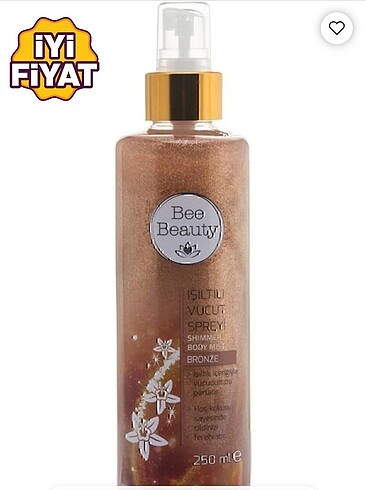 Bee Beauty Işıltılı Vücut Spreyi