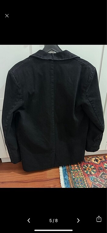Touche prive antrasit denim ceket - Görsel 5