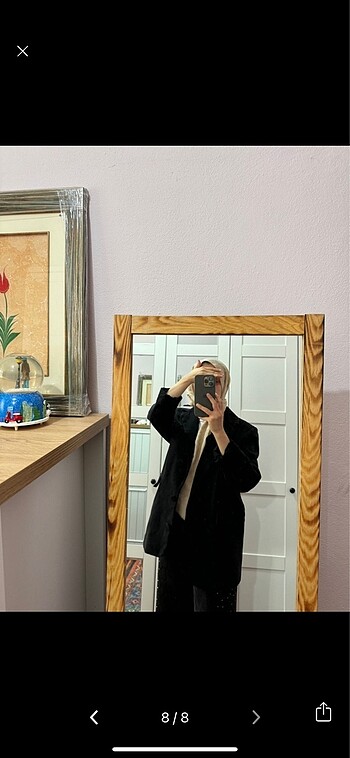 Touche prive antrasit denim ceket - Görsel 7