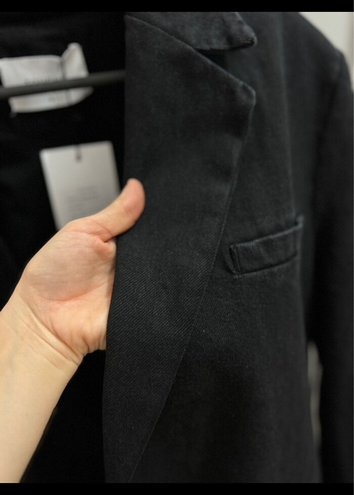 Touche prive antrasit denim ceket - Görsel 4