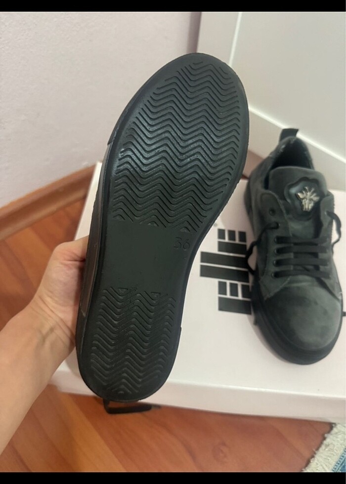 Elle süet deri ayakkabı - Görsel 2