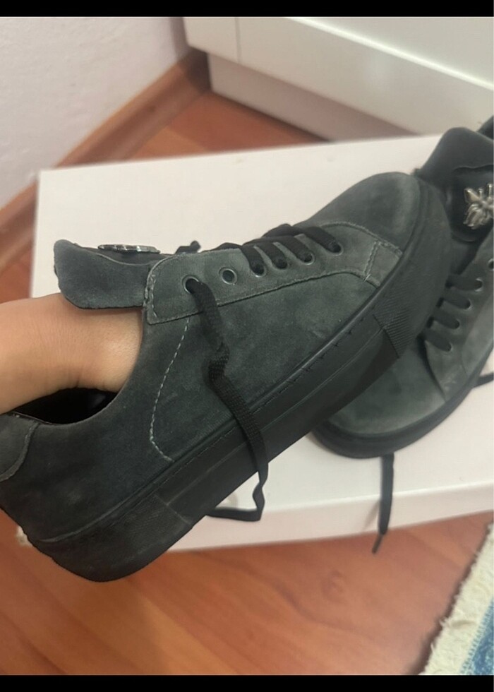 Elle süet deri ayakkabı - Görsel 4