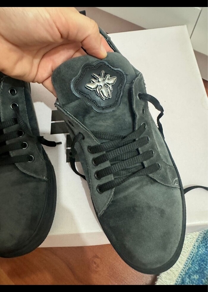 Elle süet deri ayakkabı - Görsel 3