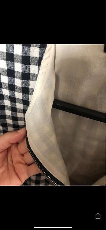 Zara ekoseli astarlı ceket - Görsel 5