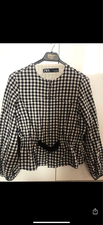 Zara ekoseli astarlı ceket