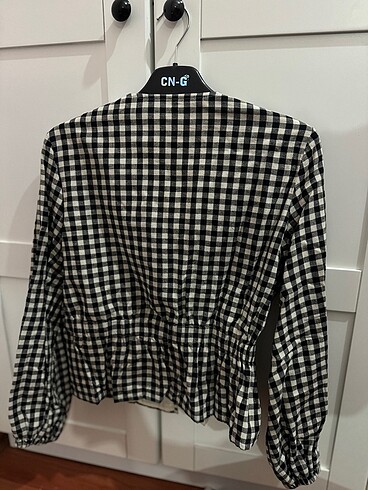 Zara ekoseli astarlı ceket - Görsel 7