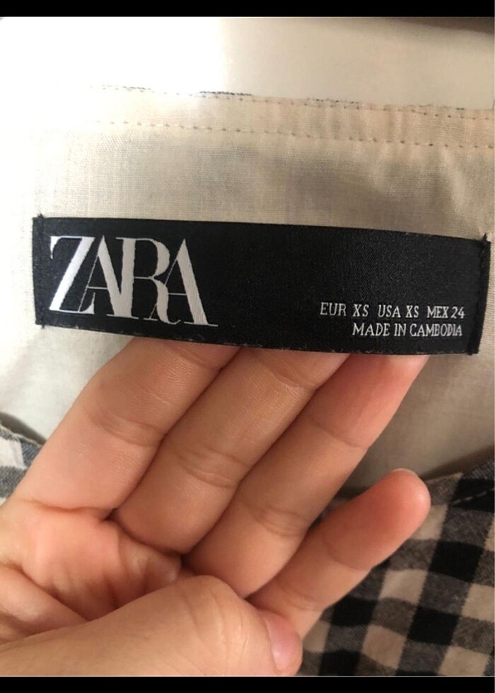 Zara ekoseli astarlı ceket - Görsel 2