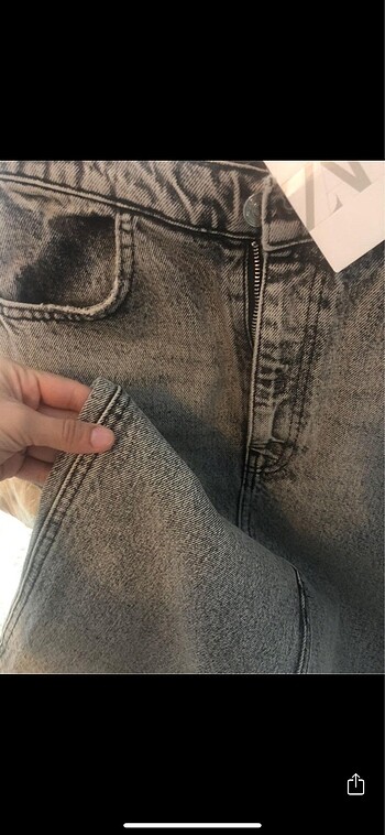 Zara denim etek - Görsel 7