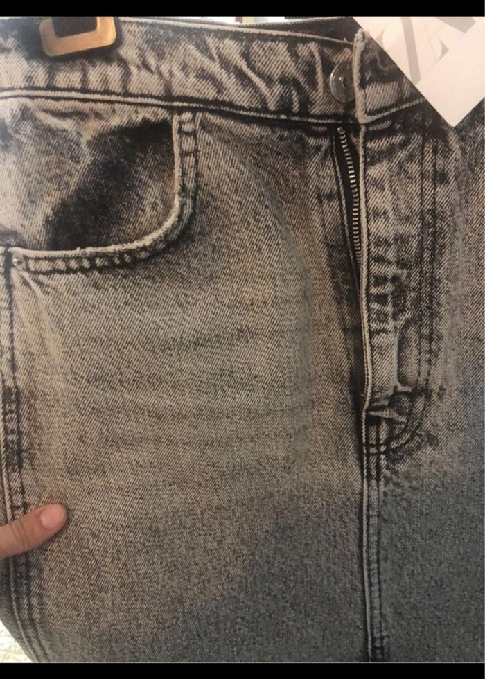Zara denim etek - Görsel 5
