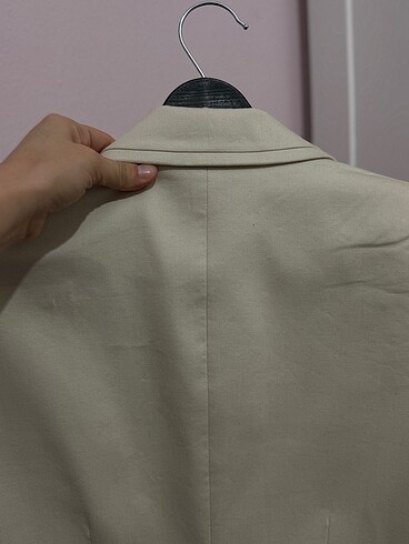 Network taş rengi kruvaze blazer ceket - Görsel 13