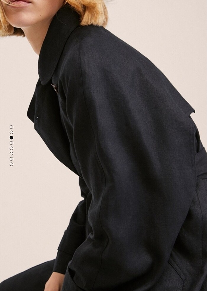 Mango 0 keten trençkot - Görsel 4