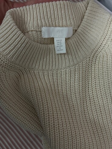 H&M triko uzun süveter - Görsel 5