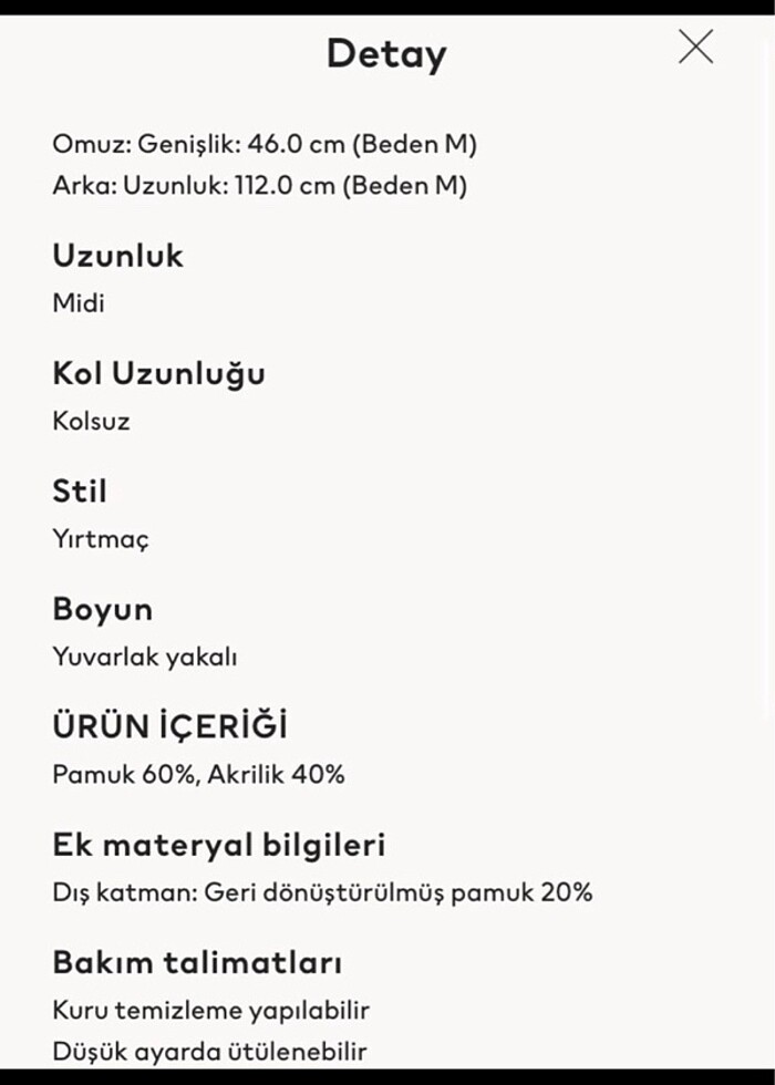 H&M triko uzun süveter - Görsel 4