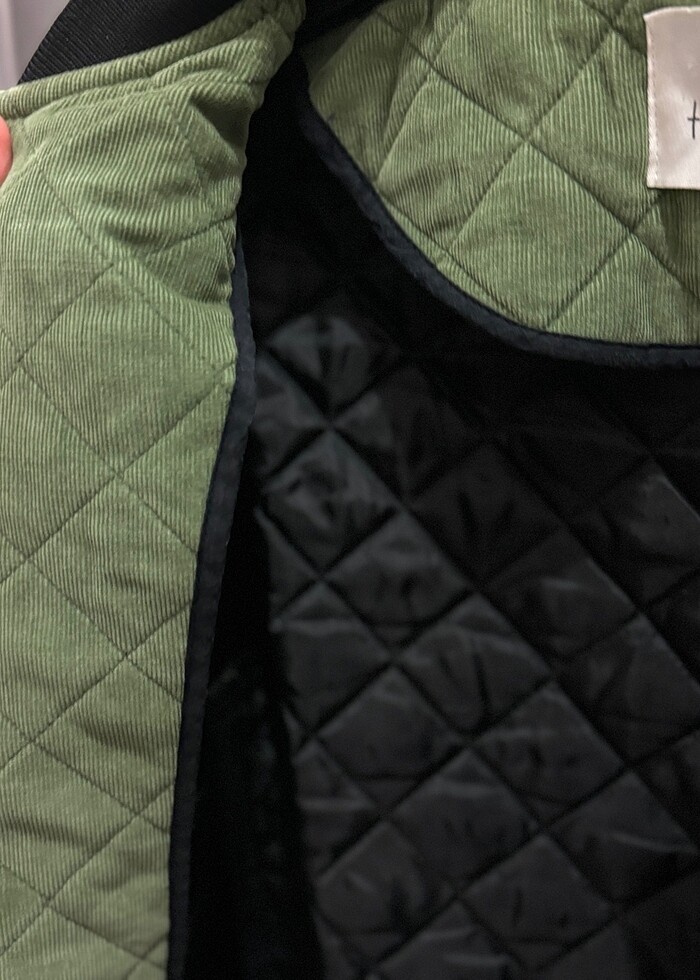 Twist kalın kapitone ceket - Görsel 5