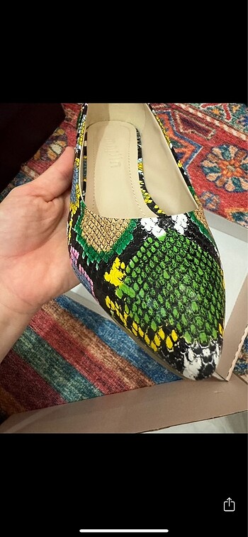 Marjin kısa topuklu ayakkabı - Görsel 4