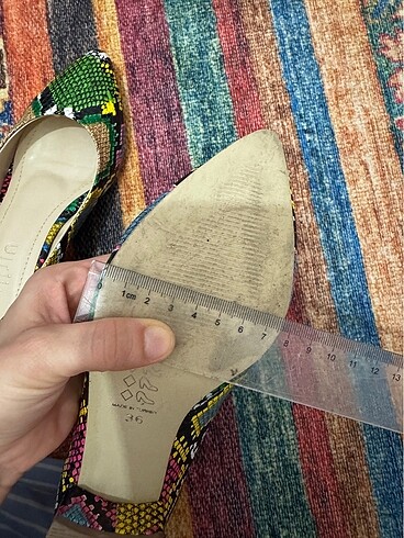 Marjin kısa topuklu ayakkabı - Görsel 8