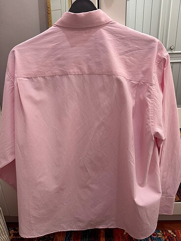 Pamuklu pembe gömlek - Görsel 6