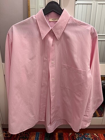 Pamuklu pembe gömlek - Görsel 7