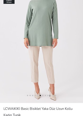 l Beden LC Waikiki Kadın Uzun Kollu Basic Tunik