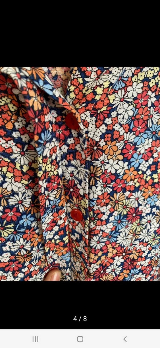 Çiçek Desenli Uzun Kollu Bohem Elbise - Görsel 4