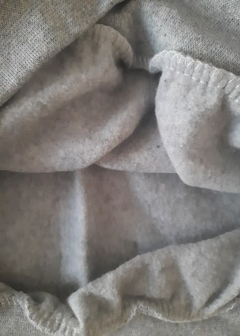 Gri Baskılı Bel Detaylı Sokak Stili swit - Görsel 5